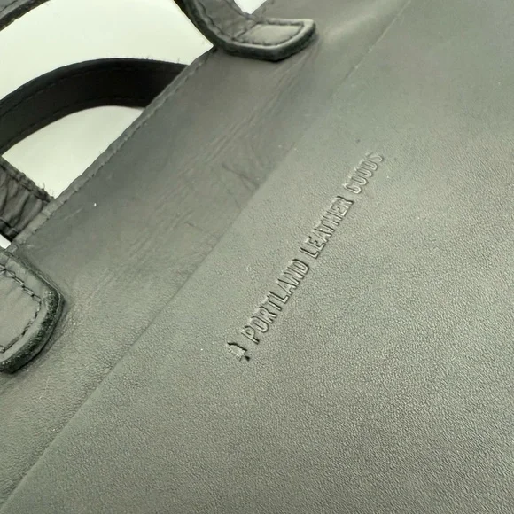 Portland Leather Black Tote Bag - Picture 9 of 13